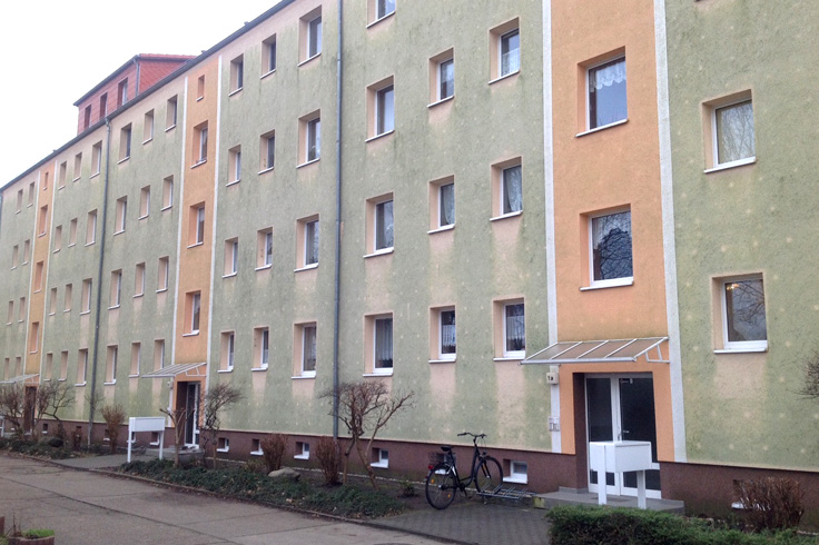 Negatives Beispiel einer nicht funktionierenden Dämmfassade